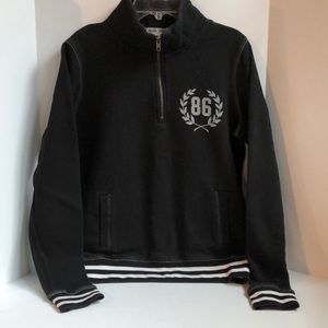 Victoria’s Secret Pink quarter zip mock neck fleece pullover size small